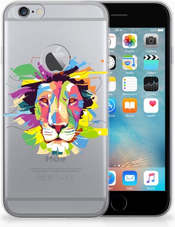 Apple iPhone 6 Plus | 6s Plus Telefoonhoesje met Naam Lion Color