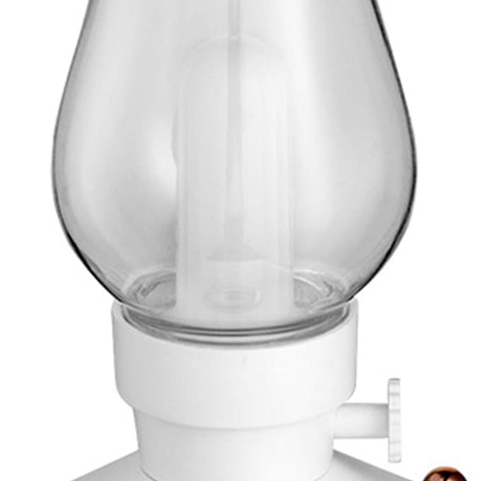 Vintage Licht Luchtbevochtiger Stil Opladen via USB Dimbaar Klein Aroma Diffuser Luchtbevochtiger Bureaulamp voor white