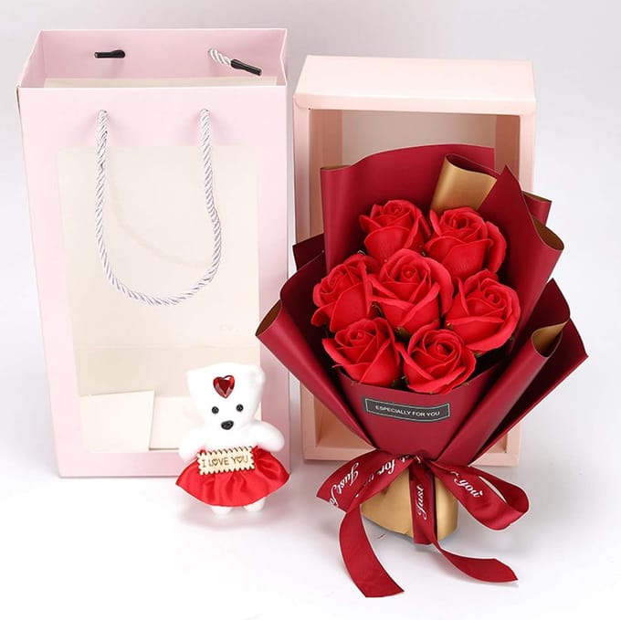 Solidchoice - Zeepboeket met Rozen voor Speciale Gelegenheden