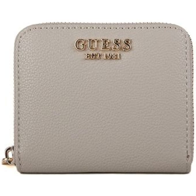 GUESS portemonnee Laurel II SLG Small Zip Around Wallet Dark Taupe