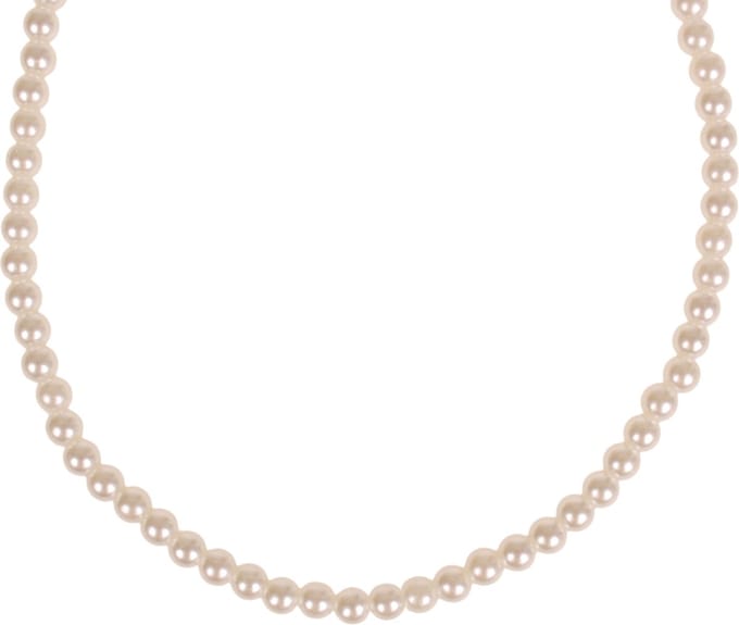 Parelketting Kindermaat - Ivoorkleurig Imitatie Parels 6mm