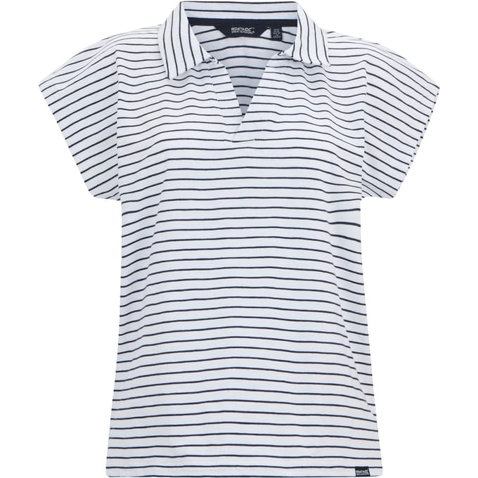 Regatta Dames/Dames Lorana T-Shirt (Wit, Marine)