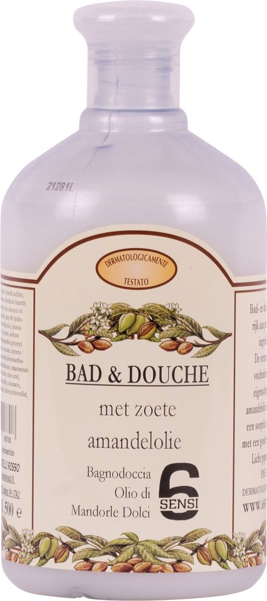 6Sensi- Bad en Douche met zoete amandelolie - 500 ml