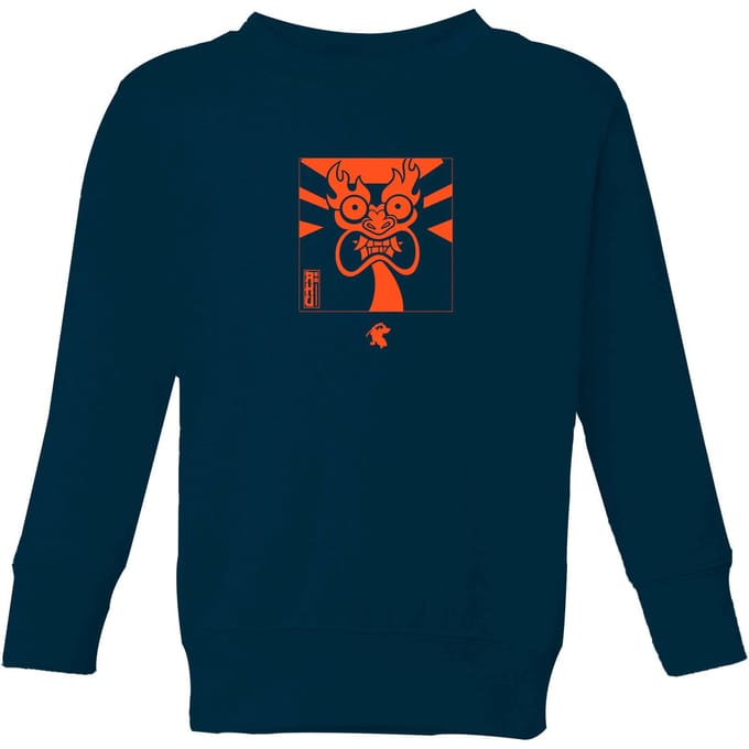 Samurai Jack Aku Kanji Kids' Sweatshirt - Navy - 146/152 (11-12 jaar)