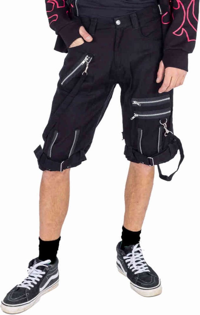 Heartless - Kahleb Korte broek - Taille, 38 inch - Zwart