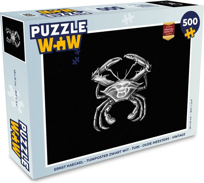Puzzel Ernst Haeckel - Krab - Oude meesters - Vintage - Dieren - Kunst - Legpuzzel - Puzzel 500 stukjes
