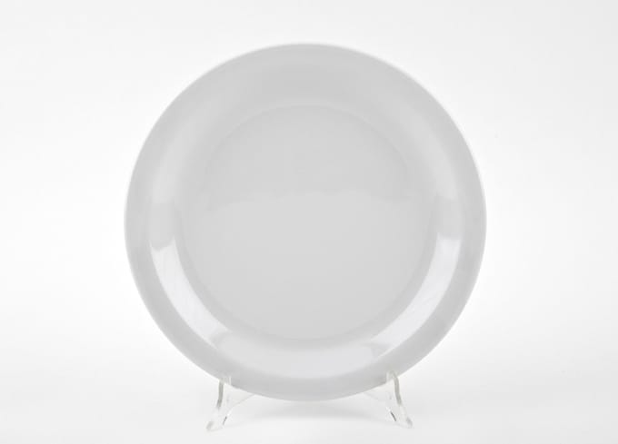 Populair Amerika Bord 26,5 cm - Wit, Porselein