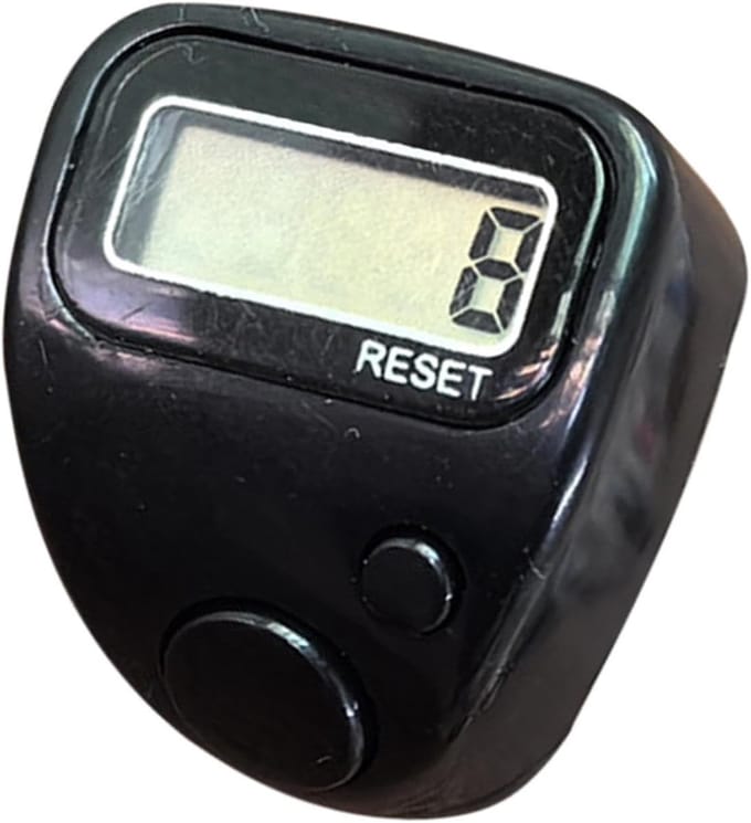 Vingerteller Clicker - Digitale Teller - Goederen Tellen - LCD Scherm - 5 Cijfers - Zwart