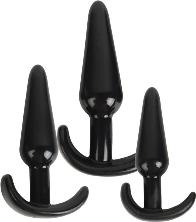 Banoch | Buttplug set beginner ergo 2.0 - zwart - 3 delig