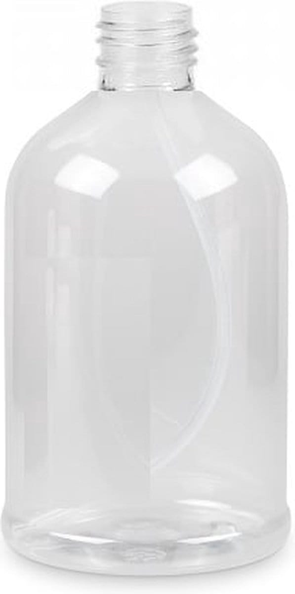 Fles 500 ml PET transparant 28/410