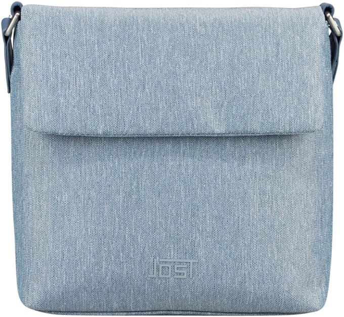 JOST schoudertas Bergen Crossbody Bag Misty Blue blauwgrijs
