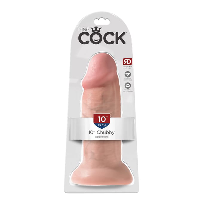 Pipedream - King Cock 10 Chubby - Dongs SINGULAR Lichte Beige