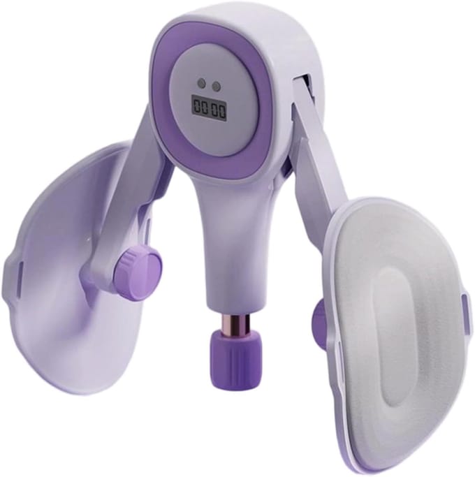 Bekkenbodemtrainer - Dijbeentrainer - Lichaamsvorming - Real-time feedback - 25 cm - Paars