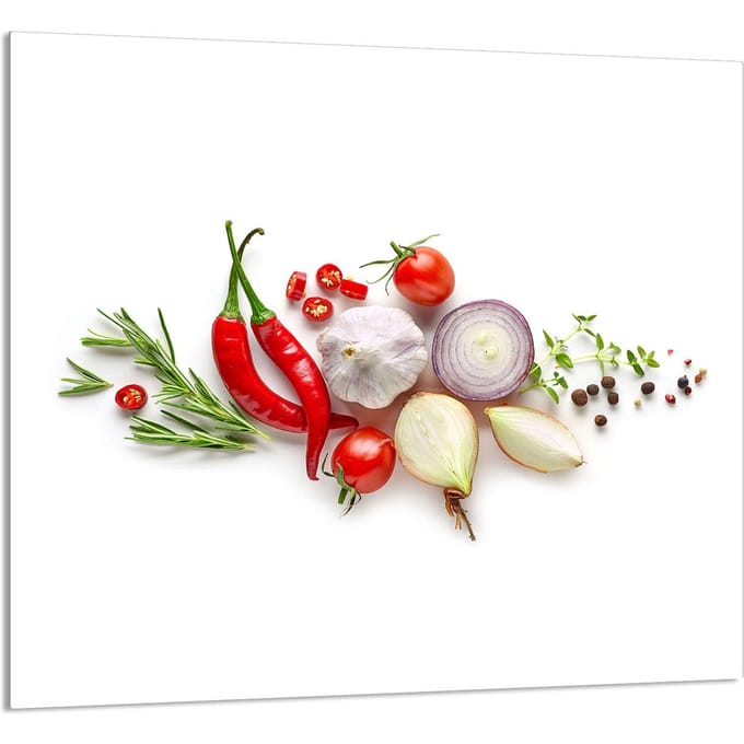 TMK ArtDeko - Snijplank 65x60 - Warzywa - Glas - Decoratief