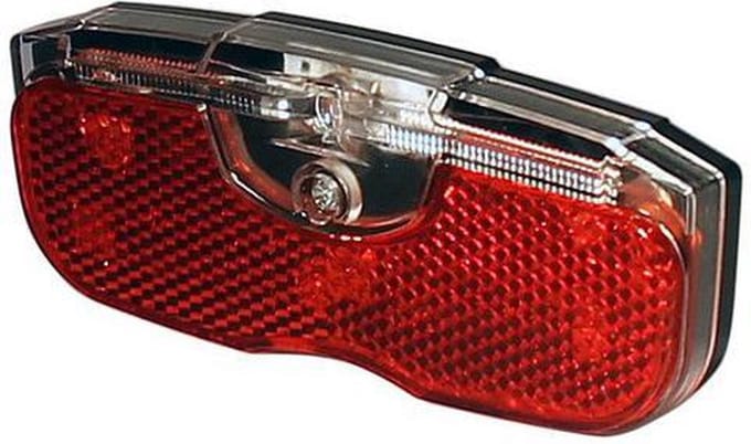 Union LED achterlicht batterij 1x rode LED UN-4450 50mm