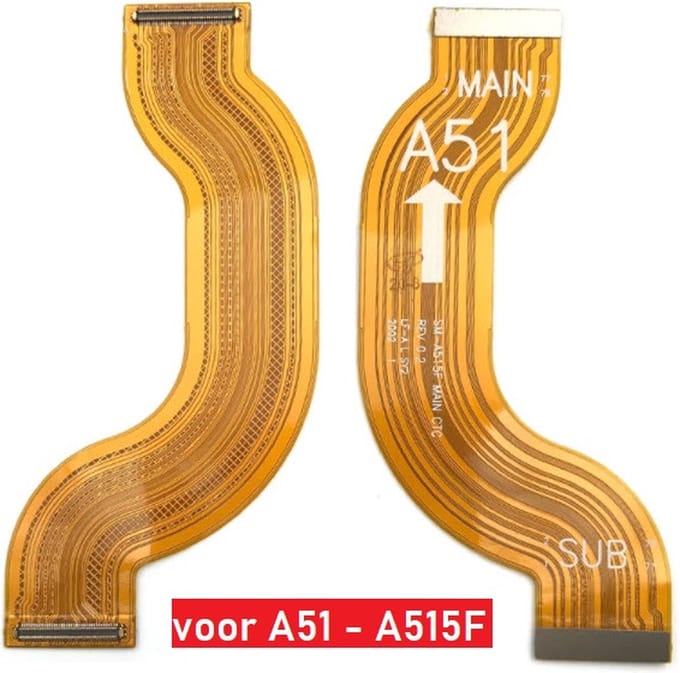 Samsung Galaxy A51 Moederbord Connector Flex Kabel