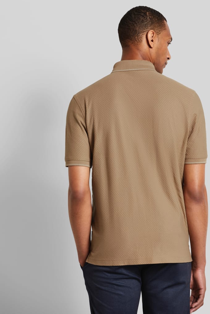 Bugatti Herren Poloshirt met lichte structuur