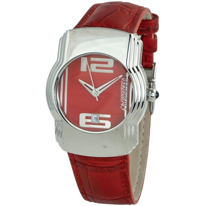 Horloge CHRONOTECH CT-7279M-05. Kwarts, Kleur rood. Uniseks. brown