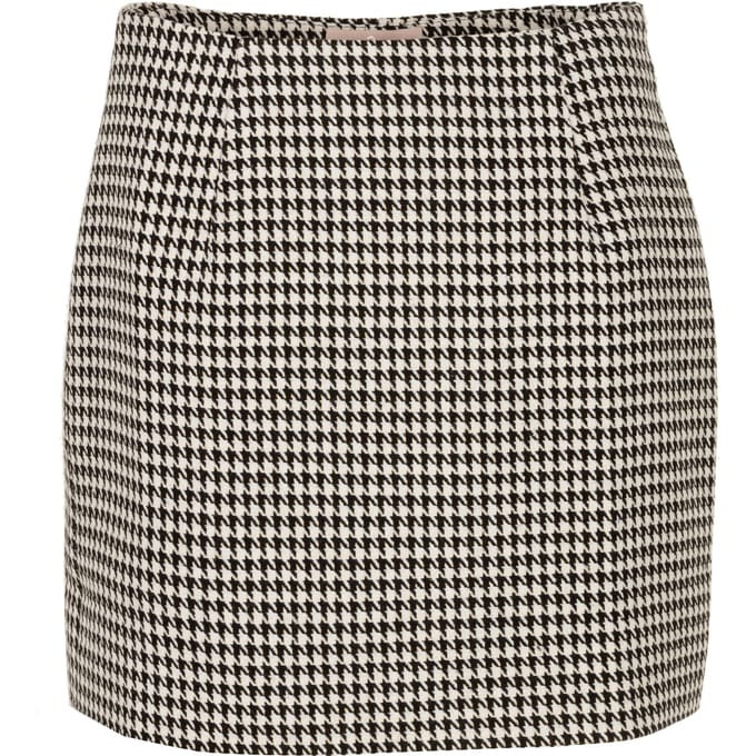 Freebird Skirt  Multicolor Rachna Wv-pied-poule-25-3