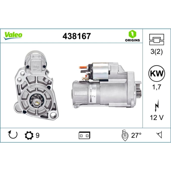 Starter VALEO ORIGINS NEW VALEO 438167