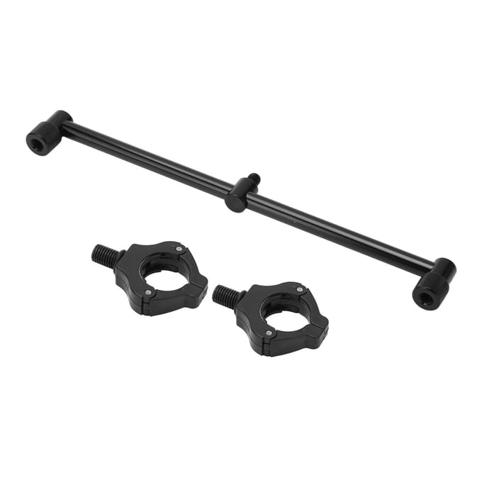 Support de canne à pêche à la carpe, support magnétique noir pour buzz bars(2 têtes black