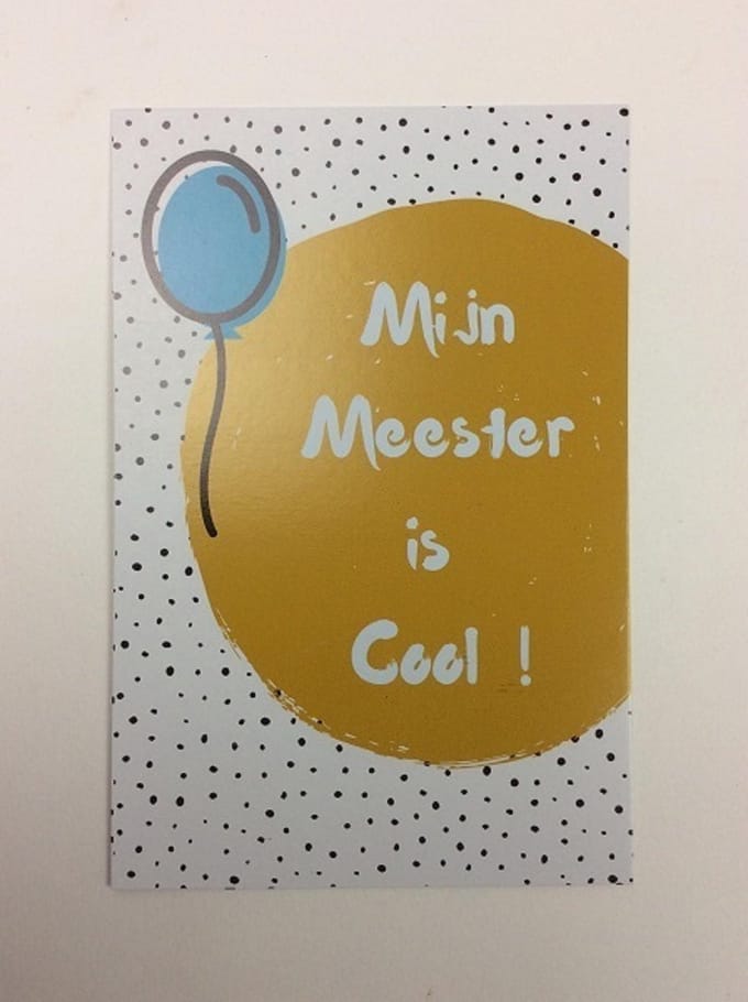 Postkaart cm Mijn Meester is Cool