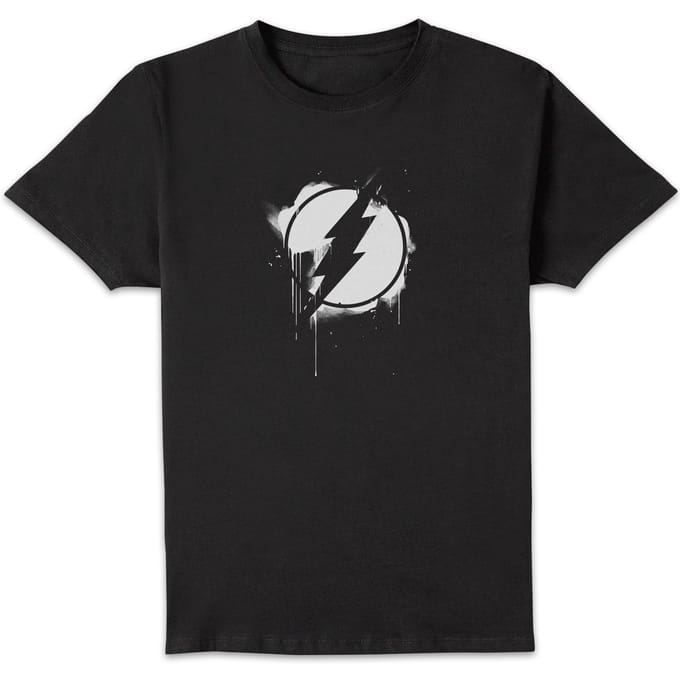 Justice League Graffiti The Flash Men's T-Shirt - Black - S