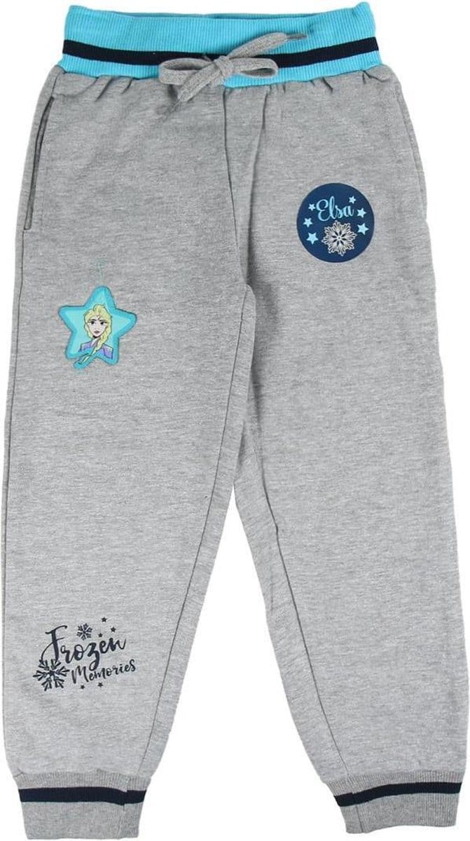 Disney - Frozen 2 - Elsa - Joggingbroek - Grijs - Maat 8 (128cm)