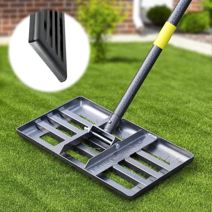 Gazon Nivelleer Hark met Verstelbare Handgreep voor Tuin en Gazonnivellering