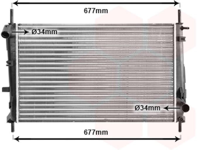 Van Wezel - RADIATOR VOOR FORD MONDEO 1993-1996 1086946