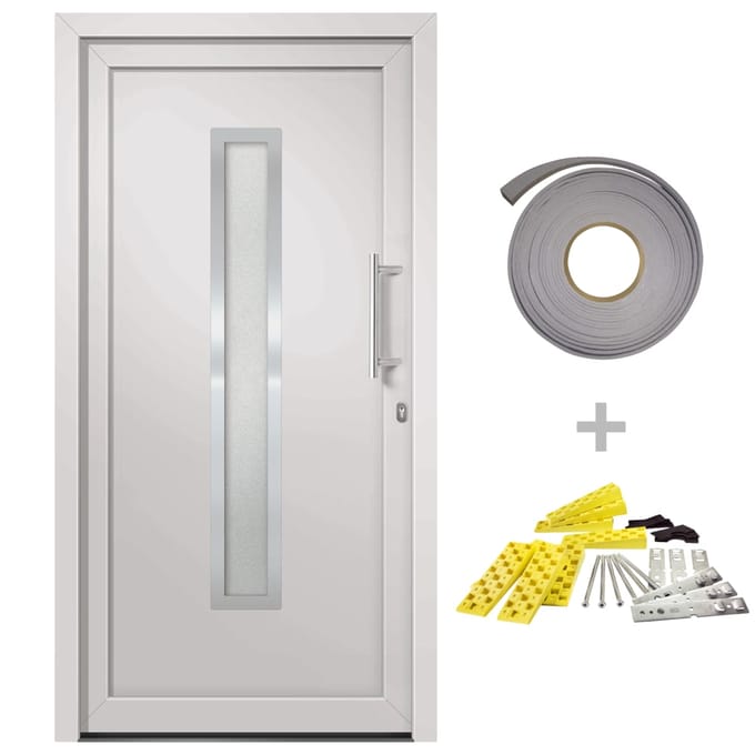 vidaXL Voordeur 108x208 cm wit