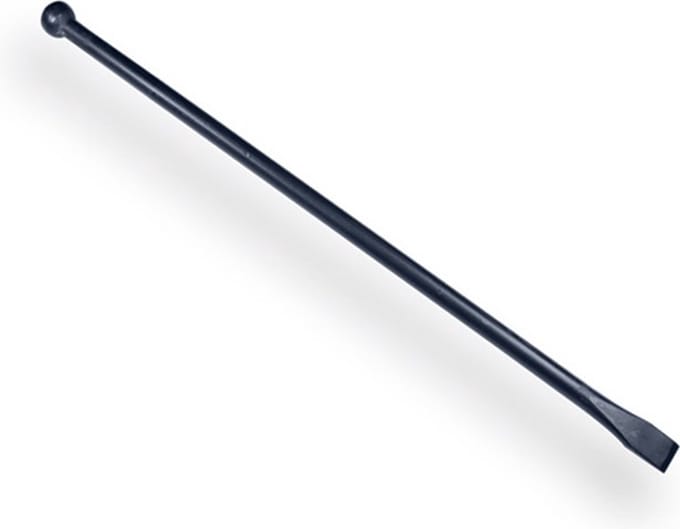 DE WIT Stootijzer 100cm rond DE WIT knop/platte bek