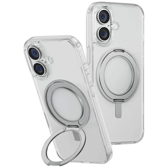 Coque UNIQ Swivix pour iPhone 16 Support Kickstand Rotatif à 360° Transparente