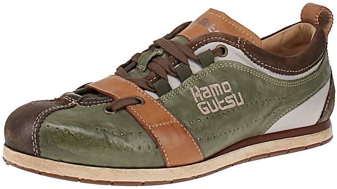 Kamo-Gutsu Tifo-017 - Herenschoenen Sneaker - Bruin-Menta