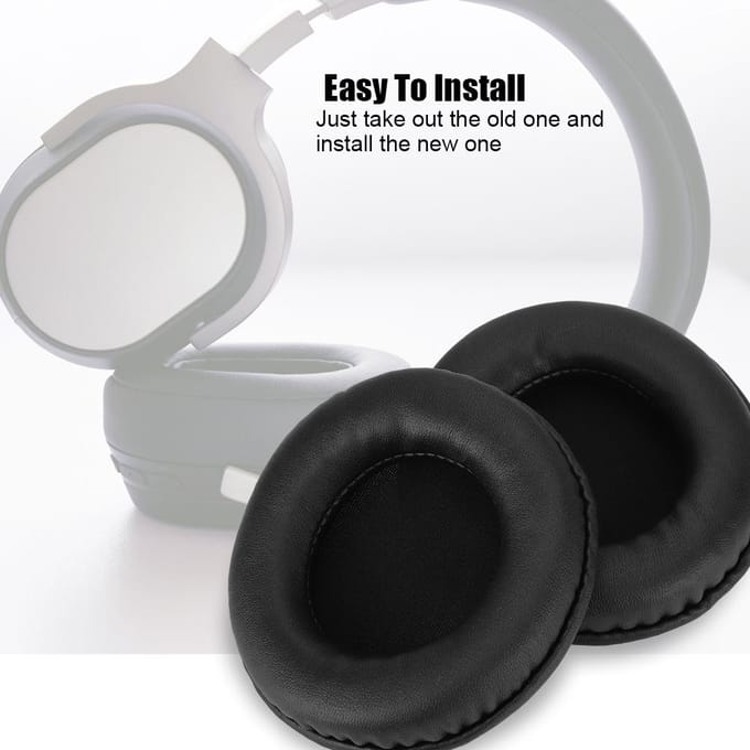 95MM Universele Vervangende Oorkussens Zacht Schuim Kussen Headset Hoes Etui black
