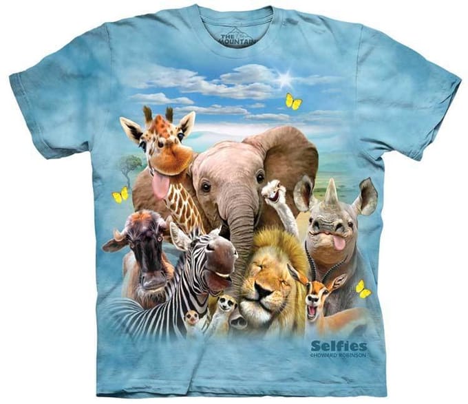 KIDS T-shirt African Selfie M