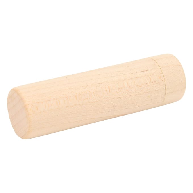 Hout Essentiële Olie Diffuser Cilindervorm Slaapbevorderend Draagbaar Hout Aromatherapie Diffuser beige