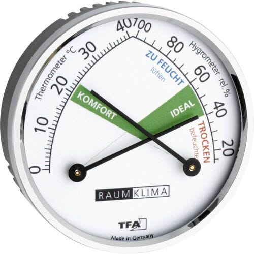TFA Dostmann 45.2024 45.2024 Thermo- en hygrometer Zilver