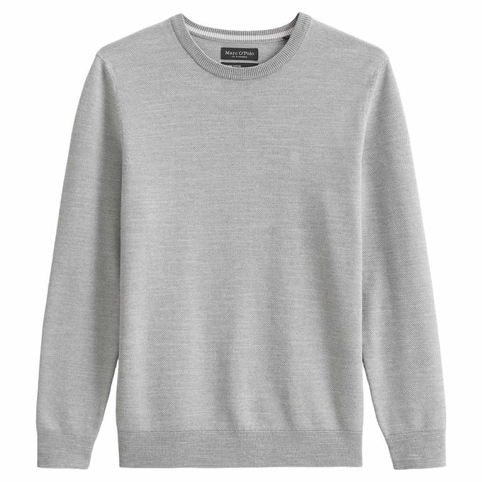 Marc O Polo Gebreide trui Pullover Regular Small-Logo Set van 1