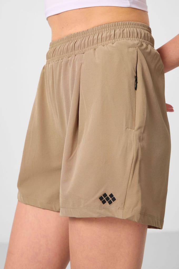 Hoge-Waisted Gebreide Shorts