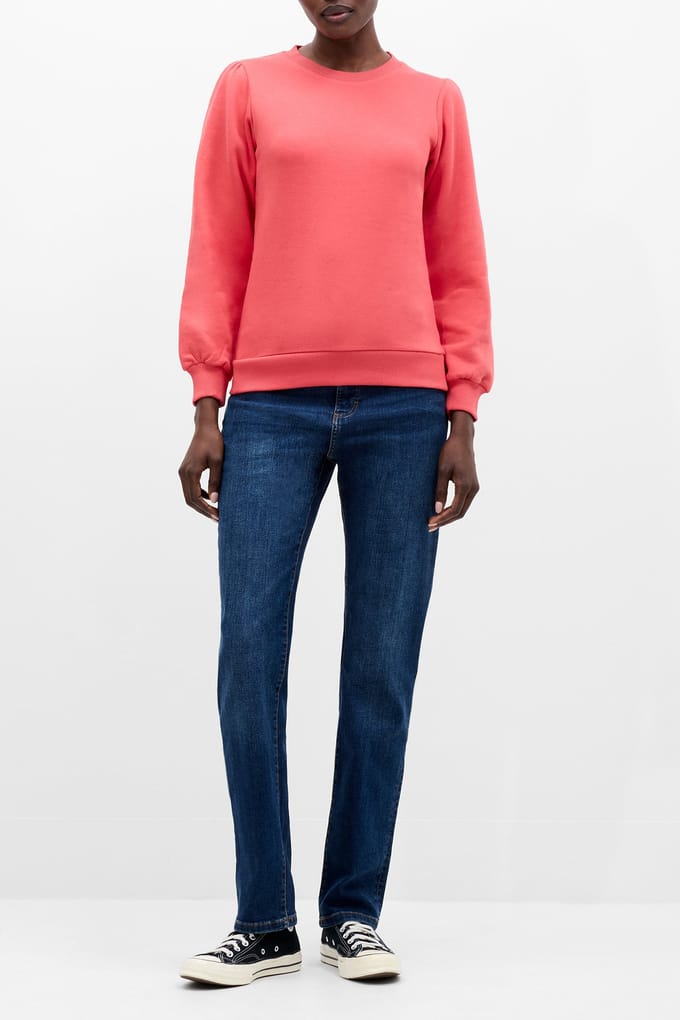 French Connection Fc Puff Sleeve Sweat Cayenne Red Taglia: S | Maglioni a maglia Outlet | Donna | Rosso