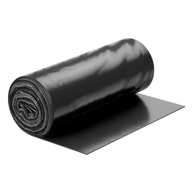 4Mil Plastic Folie Rol 3 x 50 FT Heavy Duty Polyethyleen Zwart