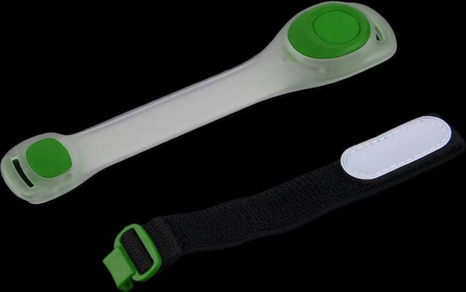 Hofftech Verstelbare LED sportarmband - hardlopen - waterbestendig - groen