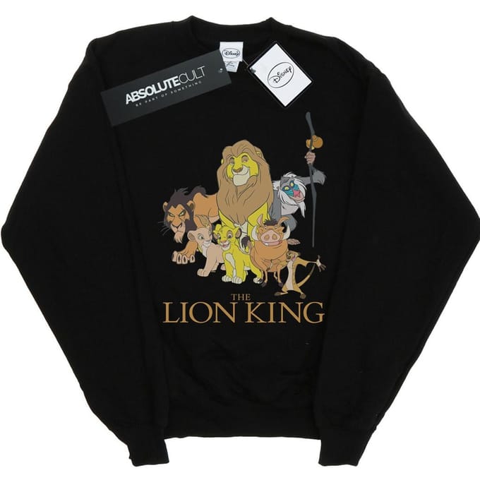 Disney Jongens The Lion King Groep Sweatshirt (Zwart)