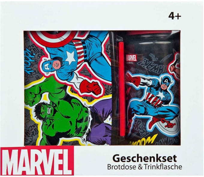 Undercover broodtrommel en drinkbeker set Marvel Avengers lunchset.