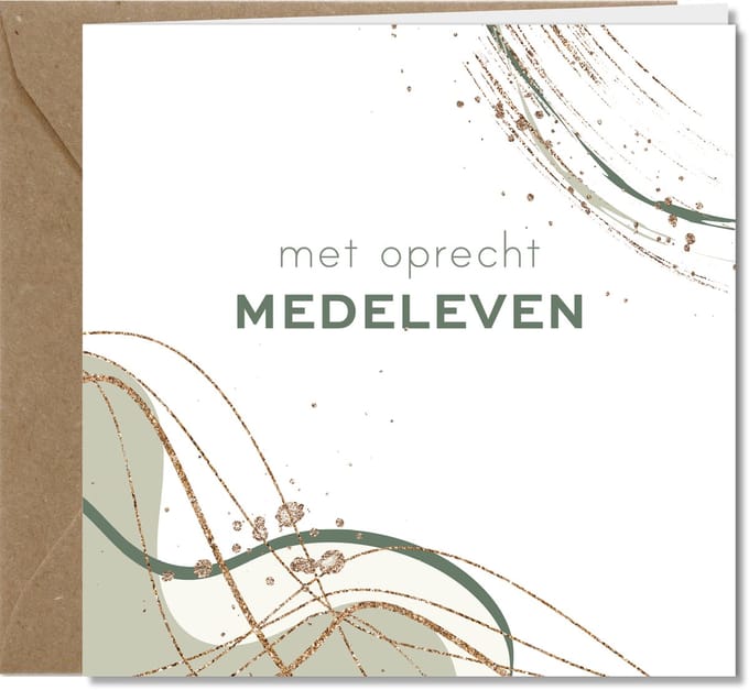 Tallies Cards - met oprecht Medeleven - abstract