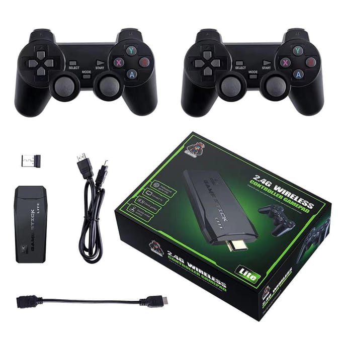 M8 Draadloze gameconsole 2.4G HD Arcade PS1 Home TV Mini-gameconsole U Bao Retro-gameconsole 32G zwart