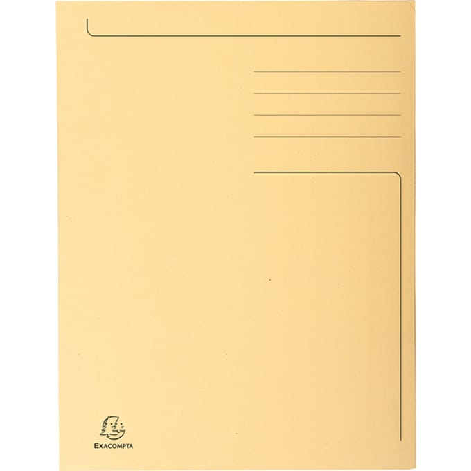 Dossiermap Exacompta Forever A4 3 kleppen 280gr ivoor