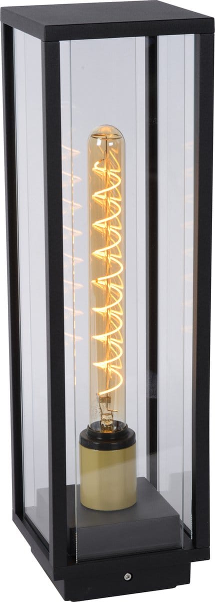 Lucide LAURENS - Sokkellamp - 1xE27 - IP54 - Zwart