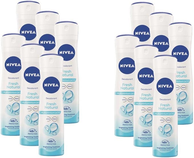 Nivea Deodorant Spray Fresh Natural 150 ml - Voordeelverpakking 12 stuks